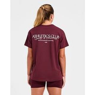 AYBL Athletics Club Boyfriend T-Shirt, Rød - M