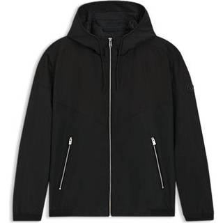 Water-repellent hooded jacket in microfibre poplin
