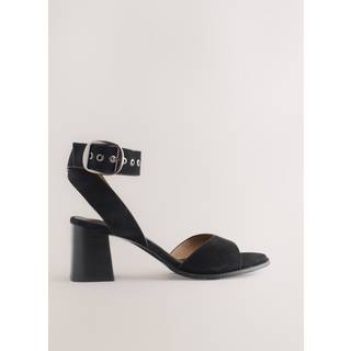 Next Forever Comfort Leather Buckle Block Heel Sandals