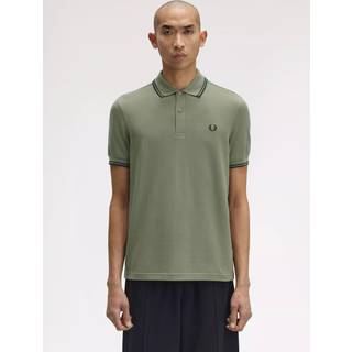 Fred Perry Twin Tipped Polo Shirt Herre, Green - L