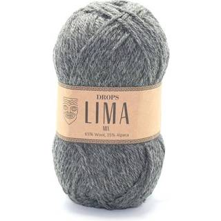 DROPS Lima 0519 Mørk grå (Mix) Indhold: 65% Peruvian Highland Uld, 35% Superfin Alpaca Garngruppe: B (20 - 22 masker) / 8 ply / DK / worsted Vægt/længde: 50 g = ca. 100 meter Anbefalede pinde: 4 mm Strikkefasthed: 10 x 10 cm = 21 m x 28 p Håndvask, max 30°C / Tørres fladt / Kan filtes.