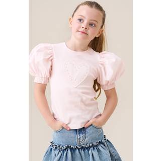Angel & Rocket Angel & Rocket Agatha Hjerte Tryk Rib T-shirt