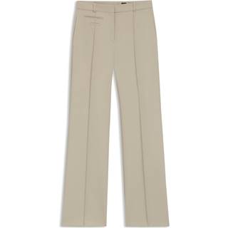Regular fit bukser i twill af ny uld