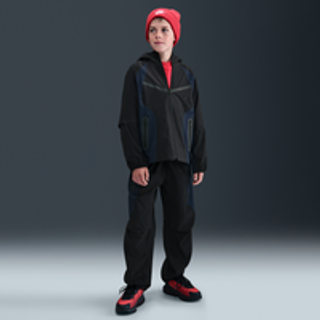 Vævet Nike Tech-jakke til større børn (drenge) - sort - XL