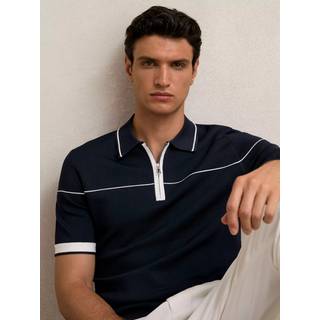 Reiss Reiss Bradford Polo-skjorte med halv lynlås - XX-Large