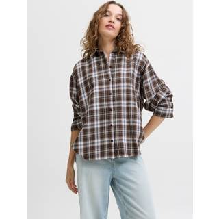 Hailey Bella Flannel Skjorte, Seal Brown, M