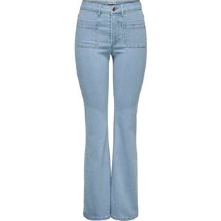 Onlwauw Høj Talje Flared Fit Jeans