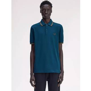 Fred Perry Twin Tipped Polo T Shirt Teal