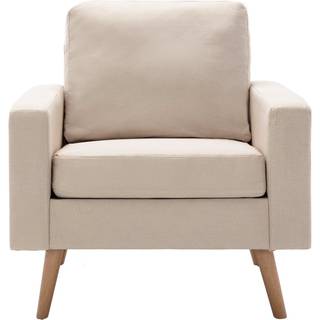 Lænestol Stof - Creme