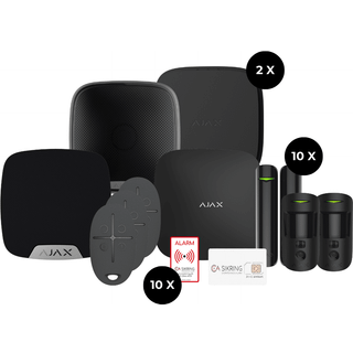 Ajax Alarmpakke Hus 2 Sort