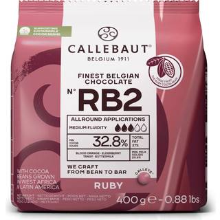 Callebaut Chokolade Callets RB2 Ruby 32,8% - 400 g