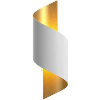 Lindby væglampe Desirio, hvid/guld, 24 cm, metal