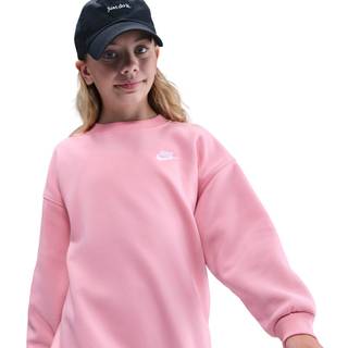 Oversized Nike Sportswear Club Fleece-sweatshirt til større børn - Pink - XL