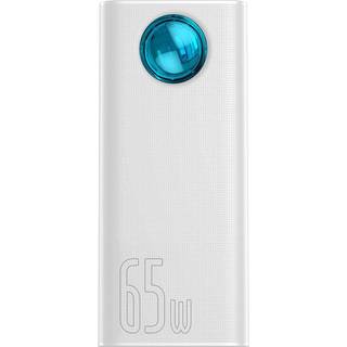 Baseus Amblight Digital Display Quick Charge - 30000mAh - 65W - 4xUSB USB-C Powerbank - Hvid - 30000 mAh