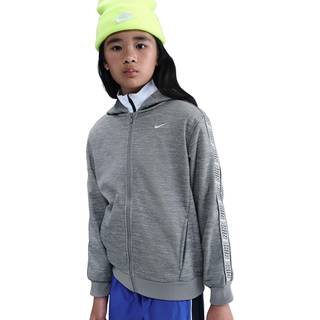 Nike Nike Dark Grey Heather Club+ Poly Taped Zip Through Hoodie