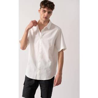 Armani Exchange Textured Shirt Off White