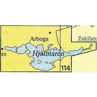 Nautical chart No 114 Hjälmaren
