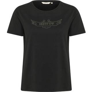 Cream Crliria T-Shirt Toppe & T-Shirts 10614118 Black Howdy Rhinestones (SMALL)
