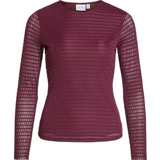 Vilarine Rund Udskæring Top Med Lange Ærmer