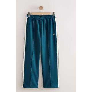 self. Teal Blue Wide Leg Joggers