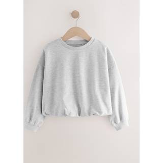 Next Grey Boxy Bubble Hem Sweatshirt (3-16yrs)