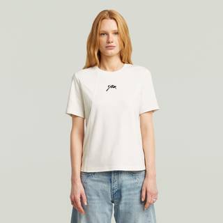 Script T-Shirt - White - Women