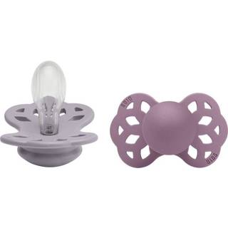 BIBS Infinity Symmetrical Size 2: 6+ months sut Fossil Grey/ Mauve 6+ months 2 stk. - 2 stk.