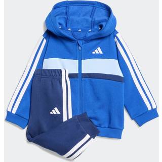 adidas adidas Blue Essentials Tiberio 3-Stripes Infant Kids Fleece Tracksuit
