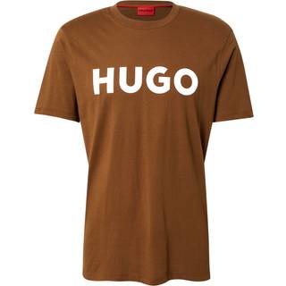 HUGO Dulivio Crew Neck T Shirt Brown