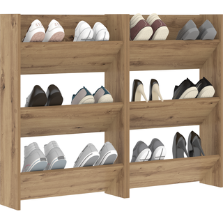 Vægsko kabinet med hylde 2 pcs Artisan Egetræ 60 x 18 x 90 cm