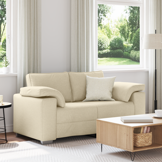 Sofa Creme 160 x 77 x 82 cm Stof