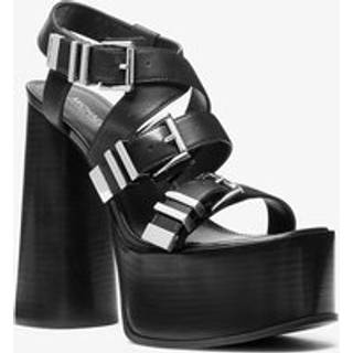 MK Darrington Leather Platform Sandal - Black - Michael Kors - EU 40