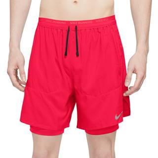 Nike Dri-FIT Stride Hybrid 2IN1 5Inch Shorts Str. XL Orange Herre