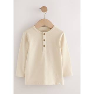 Next Stone Long Sleeve Henley Neck T-Shirt (3mths-7yrs)
