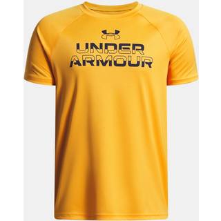 Under Armour Tech™ Split Wordmark Boys' Short Sleeve Squad Orange / Midnight Navy YXL (160 - 170 cm)