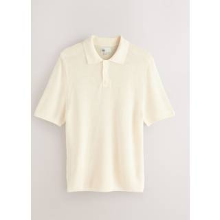 Next EDIT Normal pasform Kortærmet åben strik poloshirt - xsmall