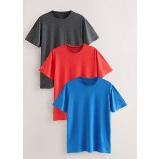 Next Charcoal Grey/Red/Blue Active Gym Training T-Shirt