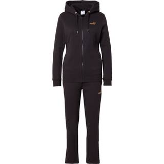 PUMA Metallic Hooded Sweat Suit Women, Clothing, Black, L - Black - L