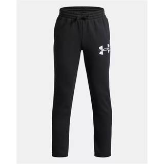 Under Armour Rival Fleece Colorblock Graphic Boys' Joggers Black / Black / White YXL (160 - 170 cm)