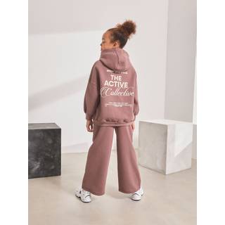 Next Mocha Brown Hoodie and Wide Leg Joggers Set (3-16yrs)