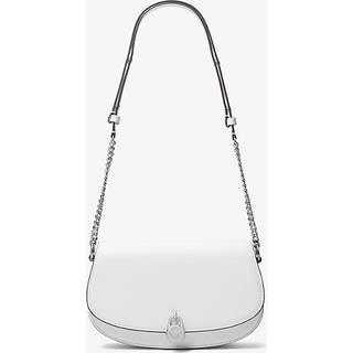MK Mila Medium Leather Messenger Bag - White - Michael Kors - ONE SIZE
