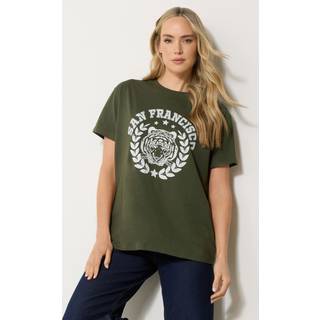 Lts Tall Khaki Green Cotton 'San Francisco' Slogan Tshirt 10 Lts | Tall Women's T-Shirts