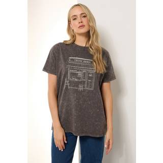 Lts Tall Brown Washed Coffee Graphic Tshirt 12 Lts | Tall Women's T-Shirts