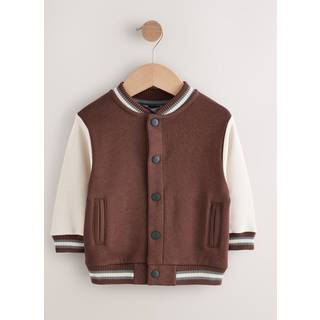 Next Chocolate Brown Jersey Bomber Jacket (3mths-7yrs)