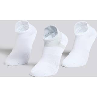 Under Armour ArmourDry® Run Lite Unisex 3-Pack No Show Tab Socks White / White / Reflective L