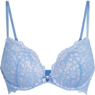 Hunkemöller Formstøbt pushup-bøjle-bh Marine blå - blå - 70B