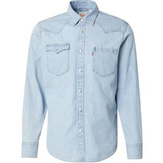 Barstow Special Edition Standard Fit Western Skjorte, Turquoise Rivet Western Stonewash, L