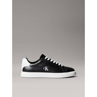 Leather Signature Logo Trainers - Black - EU 42