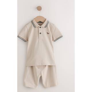 Next Stone 100% Cotton Short Sleeve Polo Shirt & Shorts Set (3mths-7yrs)