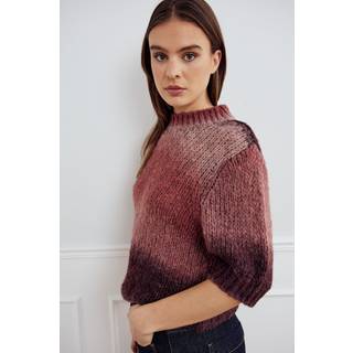 Noella Top - Leana - Brown Red Combo